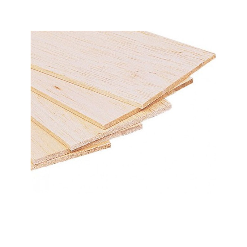 Plancha madera de balsa 100x1000x1mm