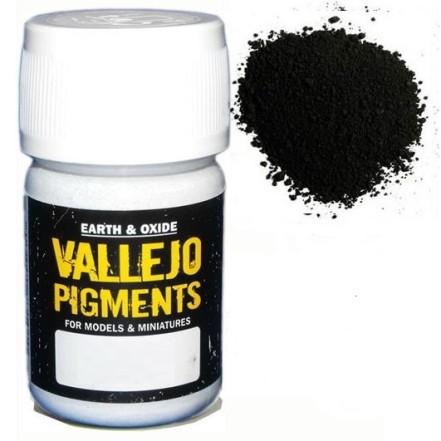Pigmento Vallejo Negro Carbón (Humo) 35ml