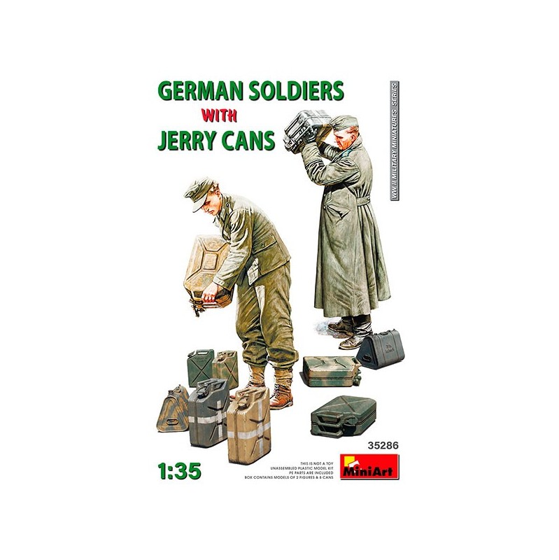 MiniArt German Soldiers w/Jerry Cans 1/35