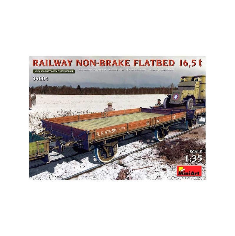 MiniArt Vagón Railway Non-brake Flatbed 16,5 t