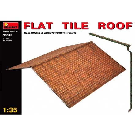 MiniArt Accesorios Flat Tile Roof  1/35
