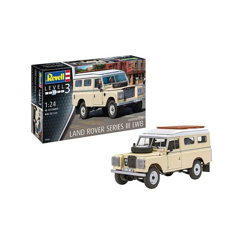 Revell Model Kit Car Land Rover Series III LWB (commercial) 1:24
