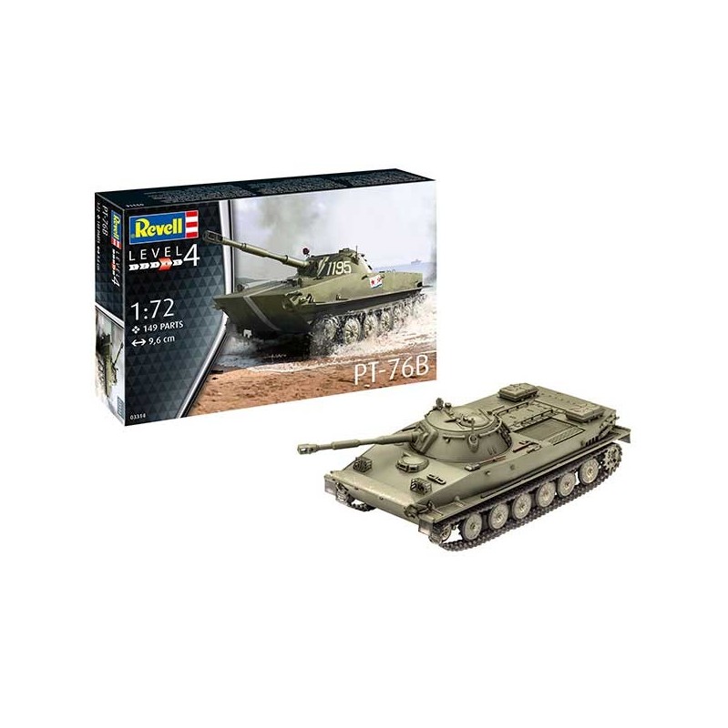 Revell model kit Tank PT-76B (with Photoetch) 1:72