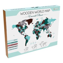 EWA Mapa del Mundo Esmeralda (S) 114 piezas