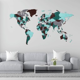 EWA Mapa del Mundo Esmeralda (S) 114 piezas