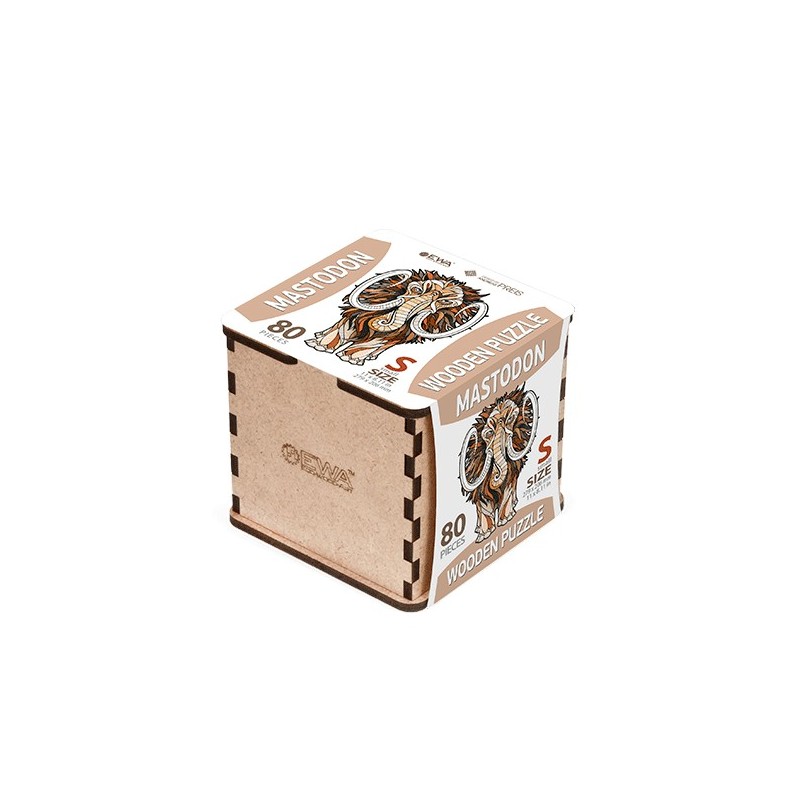 EWA Puzzle Mamut (S) 80 piezas caja de madera