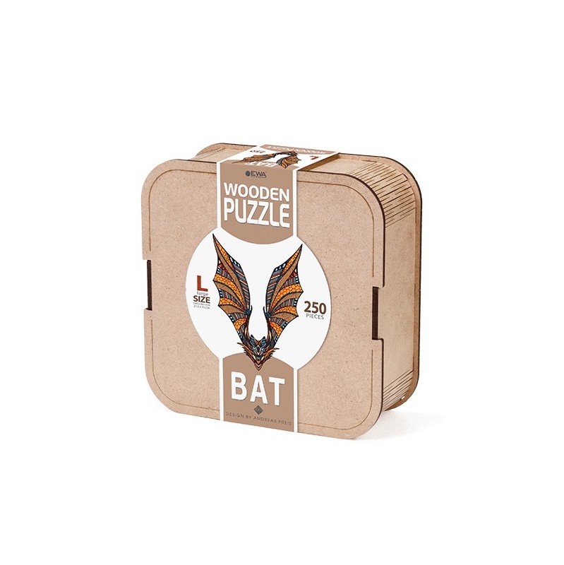 EWA Puzzle Bat (L) 250 pieces wooden box
