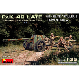 Miniart Acc. Germ 7.5cm AntiTank Gun Pak 40 Late Artillerie Crew 1/35